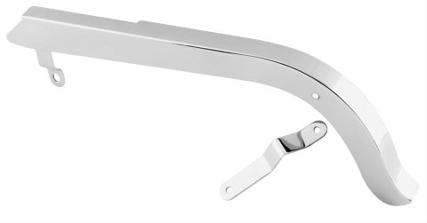 Biker's Choice Custom Thin-Style Chain Guards 490190 Powersports Guards, Upper Guard, Thin, Steel, Chrome, Harley-Davidson®, Each