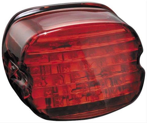 Biker's Choice Replacement Tail Lamp Lenses 490457 Lens, Replacemet Late Lamp, Plastic, Red, Each