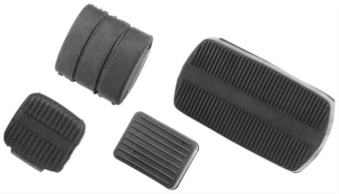 Biker's Choice Brake Pedal Pads 492443 Pad, Rubber, Black, Harley-Davidson®, Each
