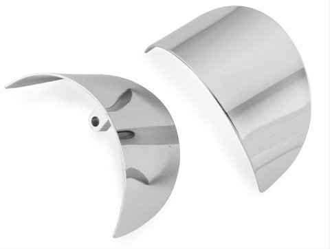 Biker's Choice Turn Signal Visors 490928 Visors, Steel, Chrome, Harley-Davidson®, Pair