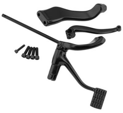 Biker's Choice Foot Peg Mounts 492094 Pegs XL MID-CONTROLS 2" EXT BLK BLK
