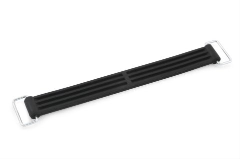 Biker's Choice Battery Hold-Down Straps 490101 Hold-Down, Strap, Rubber, Black, Each