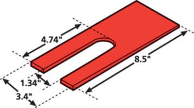 SPC Performance Wheel Alignment Parts 35015 Parts, Peterbilt Pinion Shim 1.0-deg.(Pr)