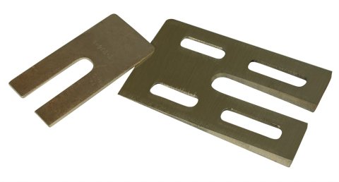 SPC Performance Pinion Angle Shims 10544 Shims, Manganese Bronze, 2.5 Degree, 3 in. Wide, Set of 6