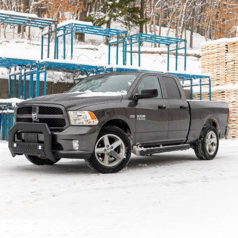 Aries Automotive ActionTrac Powered Running Boards 3047913 Board, ActionTrac, Aluminum, Black Satin Powdercoated, Cab Length, 83.000 in. Long, Powered, Lighted, MegaCab, Dodge, RAM, Pair