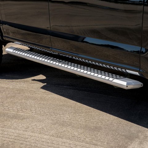 Aries Automotive AdvantEDGE 5.5 in. Side Bars for 1999-2016 F-350 SUPER DUTY, F-250 1999 - 2555014 Step Bars, Diameter, Aluminum, Chrome Powdercoated, Pair