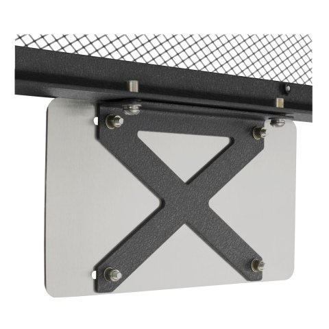 ARIES Automotive License Plate Mounting Brackets 85-0000 Relocation Bracket, UNIVERSAL FRONT LICENSE PLATE BRACKET FOR PRO SERIES GRILLE GUARDS