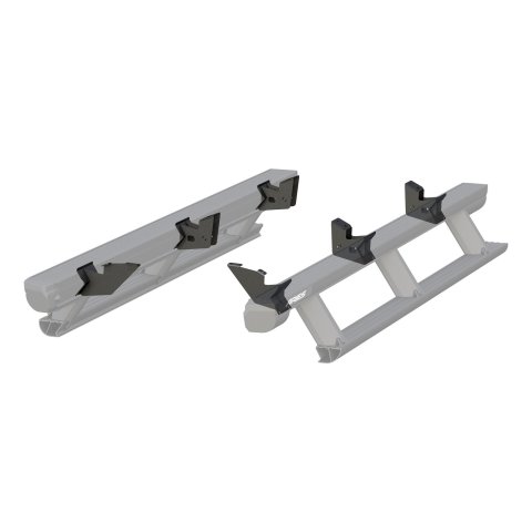 Aries Automotive ActionTrac Mounting Brackets for 2003-2021 4RUNNER, 2005-2023 TACOMA - 3025152 Running Board Component, Bracket, ActionTrac, Black Powdercoated, Toyota, Kit