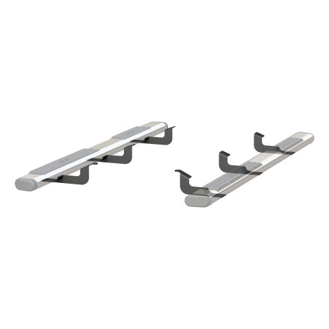 Aries Automotive 6 in. Oval Side Bar Mounting Brackets for 2007-2015 TUNDRA - 4515 Step Brackets, Oval, Toyota, Kit