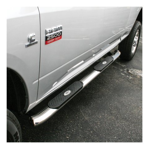 Aries Automotive 4 in. Oval Side Bars for 2007-2021 TUNDRA - S222012-2 Step Bars, Oval, in., Stainless Steel, Polished, Toyota, Pair