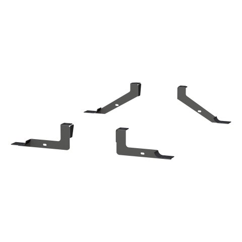 Aries Automotive 6 in. Oval Side Bar Mounting Brackets 4501 Step Brackets, Oval, Dodge, Ram, Kit