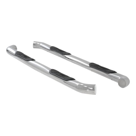 Aries Automotive 3 in. Round Side Bars 204045-2 Step Bars, Diameter, Stainless Steel, Polished, Chevy, GMC, Pair