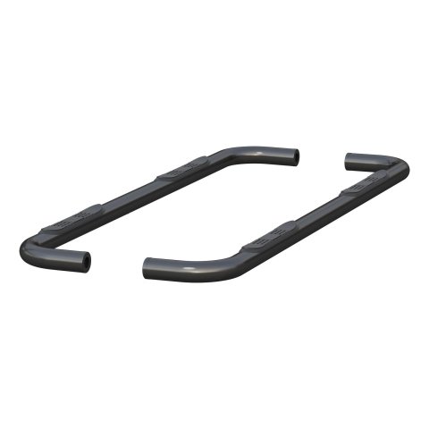 Aries Automotive 3 in. Round Side Bars 214053 Step Bars, Stainless Steel, Black Powdercoated, Gloss, 3.00 Diameter, 87.680 Length, Chevrolet, GMC, Pair