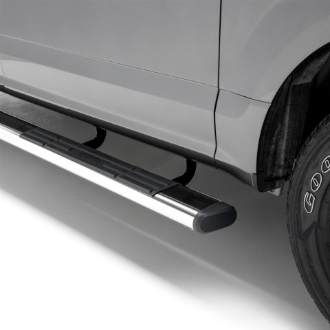 Aries Automotive 6 in. Oval Side Bars 4444028 Step Bars, Stainless Steel, Polished, 6.00 Diameter, 53.00 Length, Ford, Pair