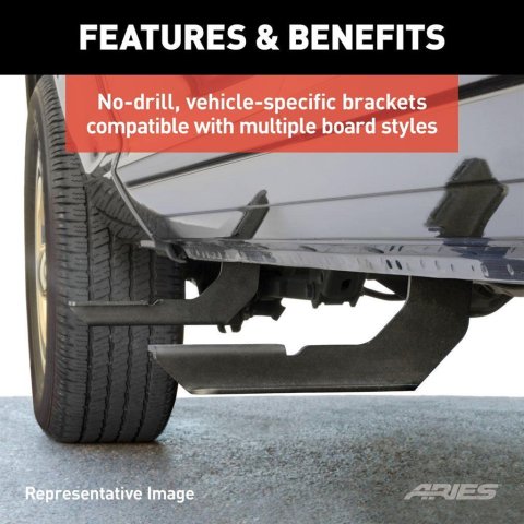 ARIES Automotive - Truck Step Installation Kits for 2011-2025 DURANGO 2055181 VersaTrac Brackets 2011-2019 Dodge Durango ALL