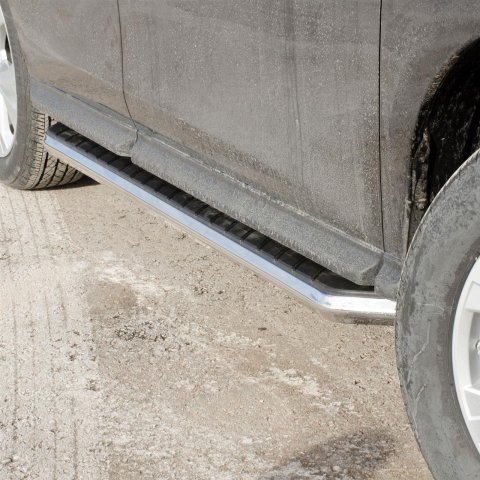Aries Automotive AeroTread Running Boards 2051011 Boards, AeroTread, Aluminum/Stainless Steel, Polished, Wheel-to-wheel Position, 70.00 in. Length, for Nissan, Pair