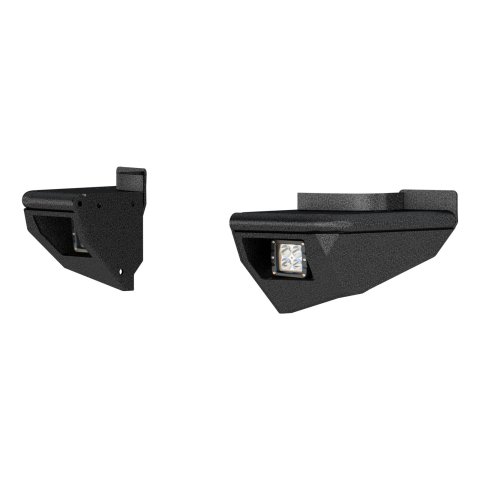ARIES Automotive - Bumper End Plates for 2007-2025 WRANGLER, 2018 WRANGLER JK 2081223 Side Extensions, TrailChaser 2007 2017 Jeep Wrangler
