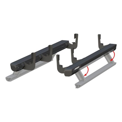 Aries Automotive ActionTrac Powered Running Boards for 2021 TAHOE - 3048103 Boards, Aluminum, Black Powdercoated, Full Length, 69.600 in. Length, Chevrolet, Pair