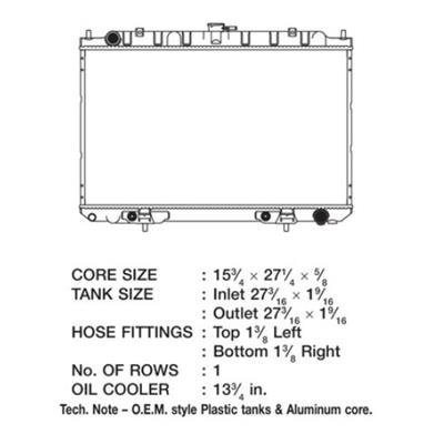 CSF Radiators 2929 Infiniti I-30