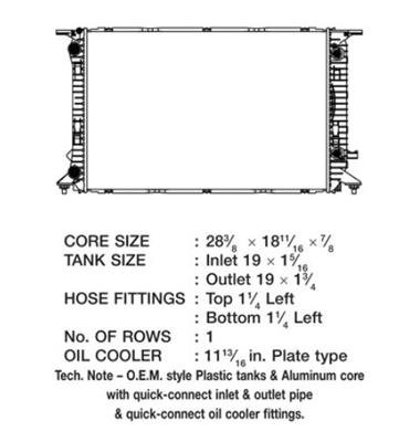 CSF Radiators 3518 Radiator, OE Replacement, Aluminum/Plastic, Natural, Audi, Each