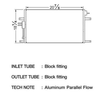 CSF Air Conditioning Condensers for 2004 GRAND CHEROKEE - 10471 Condenser, Aluminum, Black, Jeep, Each