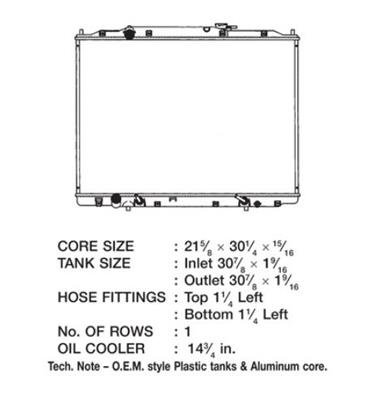 CSF Radiators 3284 Honda Ridgeline