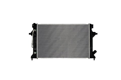 CSF Radiators 3871 Radiator, Aluminum/Plastic, Natural, Crossflow, Upper Driver Side Inlet, Lower Passenger Side Outlet, for Hyundai, Each