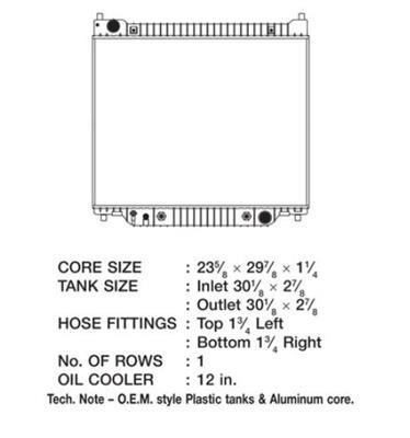 CSF Radiators 3112 Ford Econoline