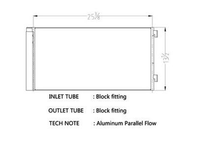 CSF Air Conditioning Condensers for 2011-2015 COOPER - 10732 Condenser, Aluminum, Black, Mini, Each