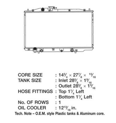 CSF Radiators 3186 Honda Accord Hybrid