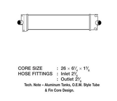 CSF Intercoolers 6037 Intercooler, Aluminum, Black, Ford, Each