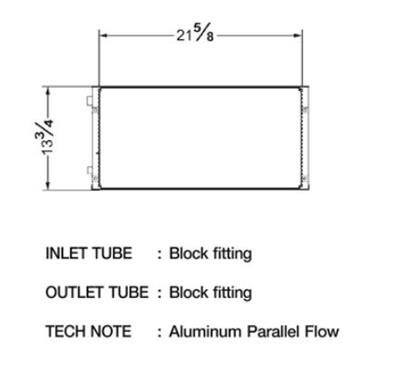 CSF Air Conditioning Condensers 10432 Condenser, Aluminum, Natural, Chrysler, Each