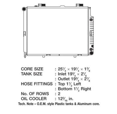 CSF Radiators 2612 Mercedes E 320