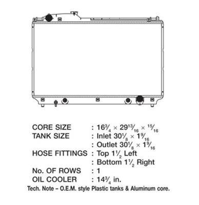 CSF Radiators 2806 Lexus Ls 430