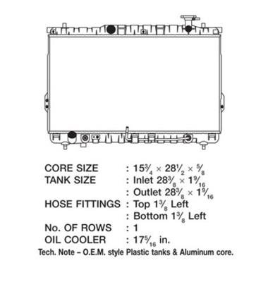 CSF Radiators 2924 Hyundai Santa Fe