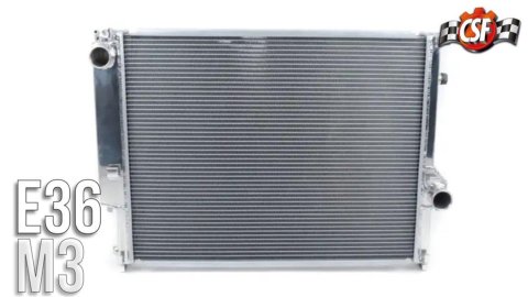 CSF Racing Radiators 3054 Radiator, Racing, Aluminum, Polished, BMW, E36, Each