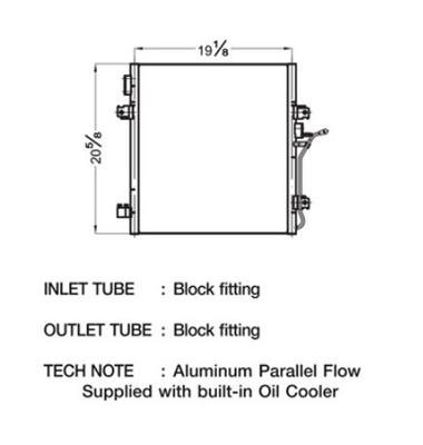 CSF Air Conditioning Condensers 10525 Condenser, Aluminum, Black, Dodge, Each