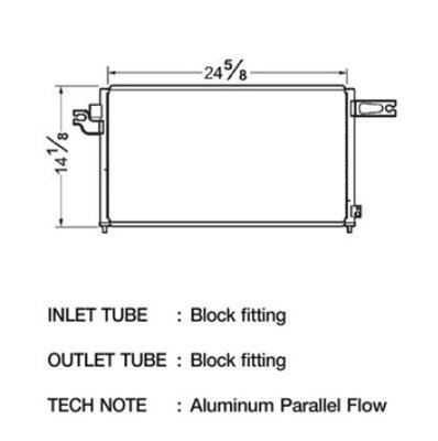 CSF Air Conditioning Condensers for 2002-2006 RSX - 10380 Condenser, Aluminum, Black, use with Acura®, Each