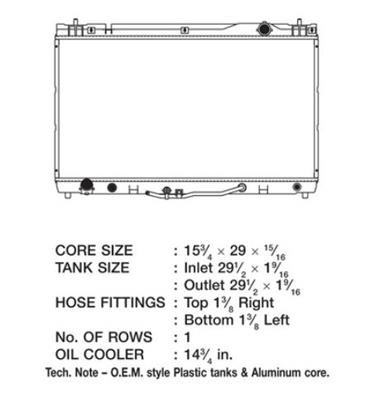 CSF Radiators 3145 Lexus Es 300