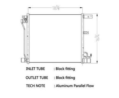 CSF Air Conditioning Condensers 10779 Condenser, Aluminum, Black, Nissan, Each