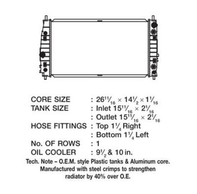 CSF Radiators 3364 Chrysler 300 M