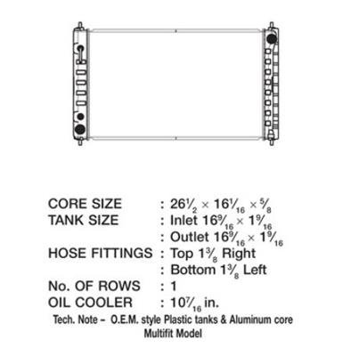 CSF Radiators 3433 Nissan Altima