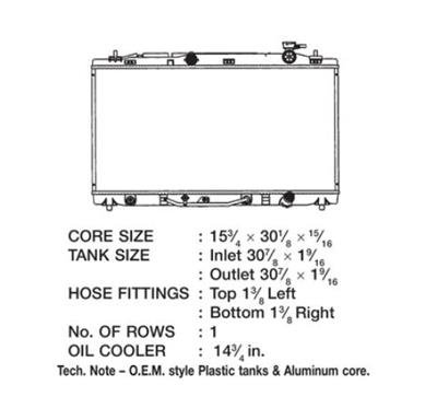 CSF Radiators 3313 Lexus Es 350