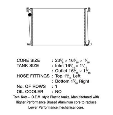 CSF Radiators 3429 Radiator, OE Replacement, Aluminum/Plastic, Natural, Mini, Cooper, Each