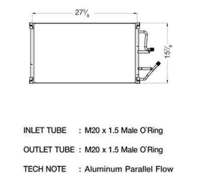 CSF Air Conditioning Condensers 10569 Condenser, Aluminum, Black, Chevy, Each