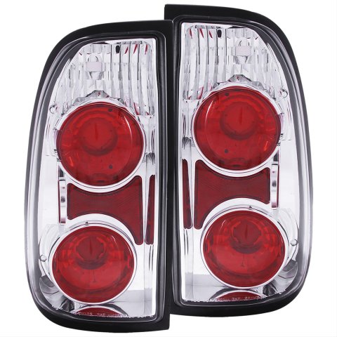 Anzo Euro-Style Taillights 211125 Taillight Assemblies, Euro-Style, Red/Clear Lens, Chrome Housings, Toyota, Pair