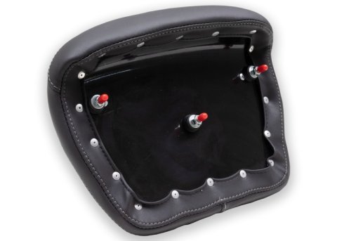 Mustang Motorcycle Seats Powersports 76886GM 08-21 Harley Electra Glide,Rd Glide,Rd King,Str Glide Tour-Pak Pad w/Grey Stitch-Black