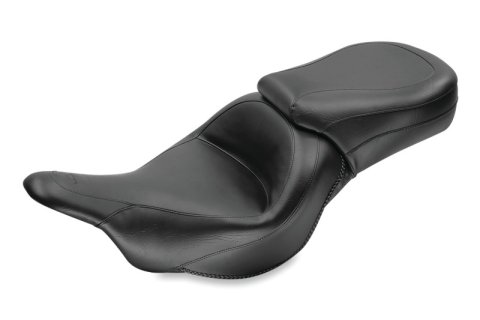 Mustang Motorcycle Seats Powersports 76601 09-21 Kawasaki Vulcan 1700 Voyager, Nomad Standard Touring 1PC Seat - Black