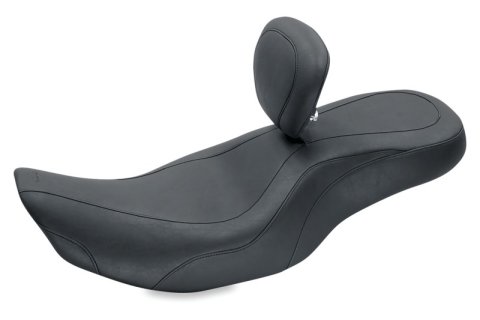 Mustang Motorcycle Seats Powersports 79499 97-07 Harley Rd King, 06-07 Str Glide ,00-05 Eagle Wide Tripper 1PC Seat-Black