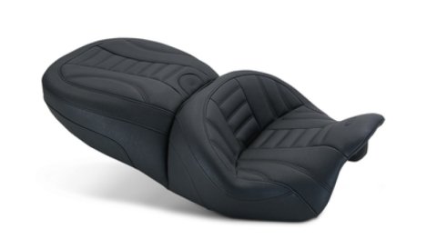 Mustang Motorcycle Seats Powersports 79596 15-21 Harley Freewheeler Standard Touring Forward Deluxe 1PC Seat - Black